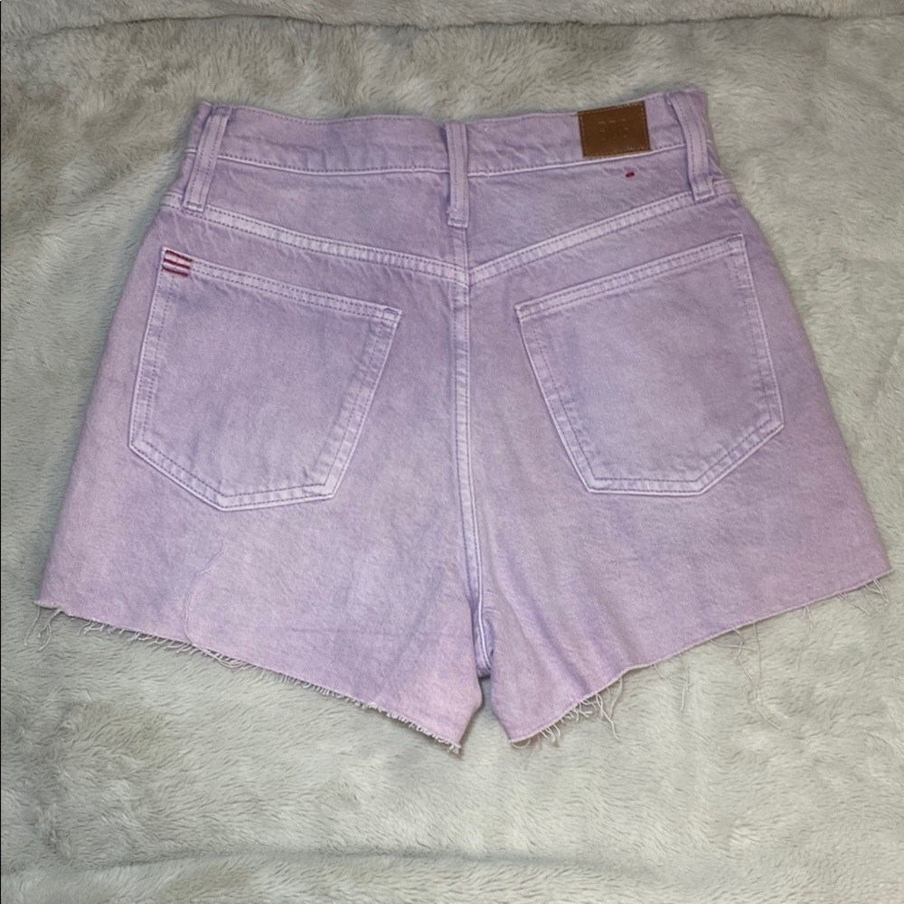 BDG Purple High Waist Denim Shorts Frayed Hem NWNT - Picture 3 of 8